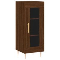 vidaXL Dressoir 34,5x34x90 cm bewerkt hout bruin eikenkleur - thumbnail