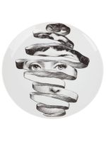 Fornasetti assiette imprimée - Blanc - thumbnail