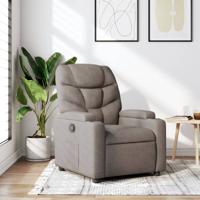 Fauteuil verstelbaar stof taupe Fauteuil verstelbaar stof taupe