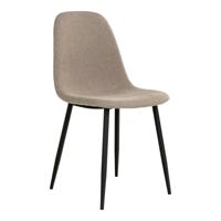 Stockholm Eetkamerstoel - Steen/Zwart - set van 2