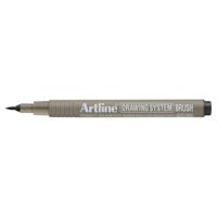 Fineliner artline technisch brush zwart | 12 stuks