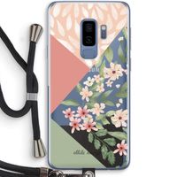 Sweet heaven geometrics: Samsung Galaxy S9 Plus Transparant Hoesje met koord