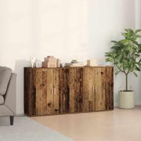 Dressoirs 2 stuks Oud Hout 79x38x80 cm Bewerkt Hout
