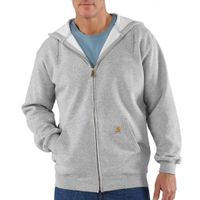 Carhartt Midweight Zip Hooded Sweatshirt Heather Grey Heren - thumbnail