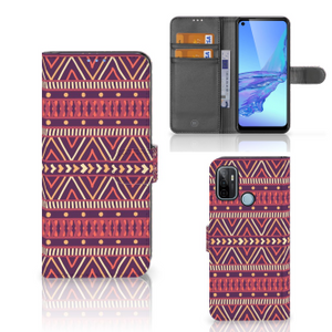 OPPO A53 | OPPO A53s Telefoon Hoesje Aztec Paars