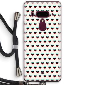 Hartjes: HTC U12+ Transparant Hoesje met koord