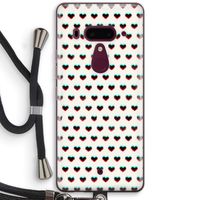 Hartjes: HTC U12+ Transparant Hoesje met koord
