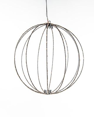 Metal 40Cm 3D Ball Black With 192Led Classic Warm/ Copper Wi - Annas collection