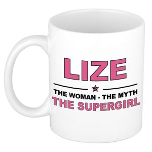 Lize The woman, The myth the supergirl cadeau koffie mok / thee beker 300 ml