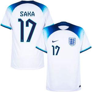 Engeland Shirt Thuis 2022-2023 + Saka 17