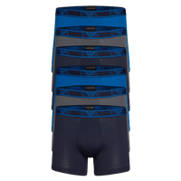 Emporio Armani 6-pack boxershorts blauw/antraciet/oltrem - thumbnail