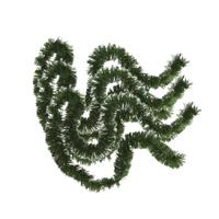 Kerstslinger - 3x stuks - glitter groen - folie - 180 x 7 cm - kerstboom versiering/guirlandes
