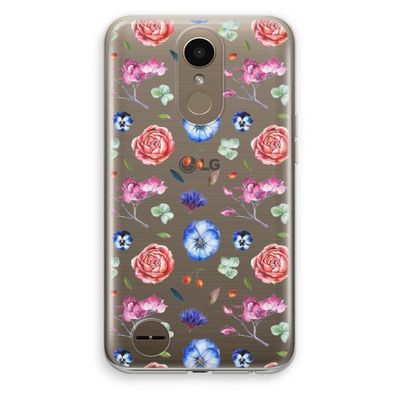 Bloemetjes: LG K10 (2017) Transparant Hoesje