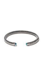 David Yurman bracelet en argent sterling Cable Classic serti de diamants et de topaze