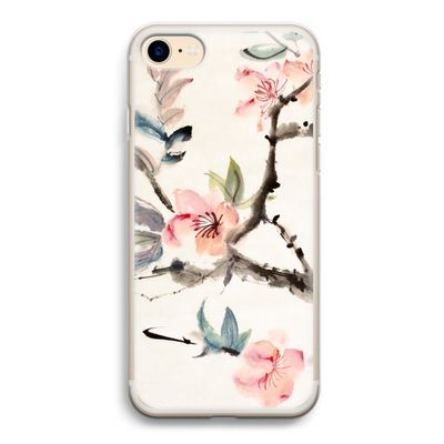 Japanse bloemen: iPhone 7 Transparant Hoesje
