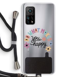 Happy days: Xiaomi Mi 10T 5G Transparant Hoesje met koord