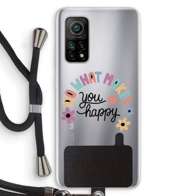 Happy days: Xiaomi Mi 10T 5G Transparant Hoesje met koord