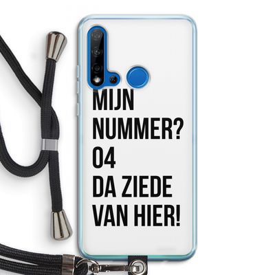 Da ziede van hier: Huawei P20 Lite (2019) Transparant Hoesje met koord