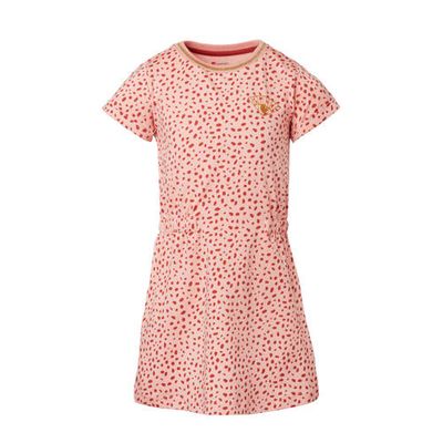 Noppies jurk Lumsden met biologisch katoen roze