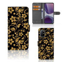 OnePlus 8T Hoesje Gouden Bloemen - thumbnail