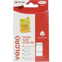 VELCRO® VEL-EC60212 Klittenband ellips Om vast te plakken Haak- en lusdeel (l x b) 35 mm x 12 mm Wit 18 stuk(s)