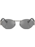 Versace Eyewear lunettes de soleil Medusa à monture ovale - Gris