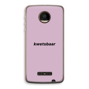 kwetsbaar: Motorola Moto Z Force Transparant Hoesje