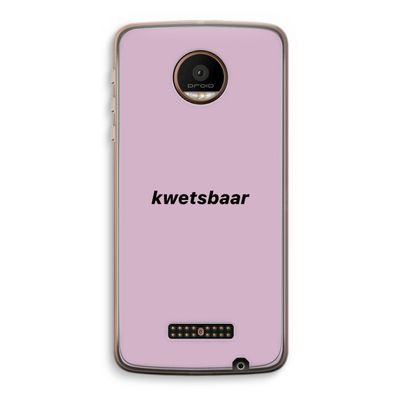 kwetsbaar: Motorola Moto Z Force Transparant Hoesje