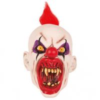 Latex horror masker enge clown punky - thumbnail
