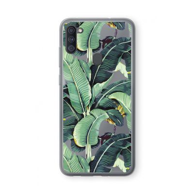 Bananenbladeren: Samsung Galaxy A11 Transparant Hoesje