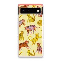 Cute Tigers and Leopards: Google Pixel 6 Transparant Hoesje