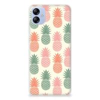 Samsung Galaxy A04e | Siliconen Case | Ananas