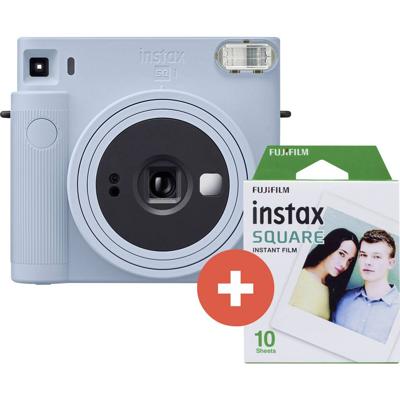 Fujifilm instax SQUARE SQ 1 Set Polaroidcamera Blauw Met ingebouwde flitser