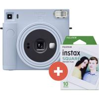 Fujifilm instax SQUARE SQ 1 Set Polaroidcamera Blauw Met ingebouwde flitser Fujifilm instax SQUARE SQ 1 Set Polaroidcamera Blauw Met ingebouwde flitser