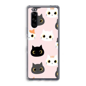 Katten: Sony Xperia 5 Transparant Hoesje