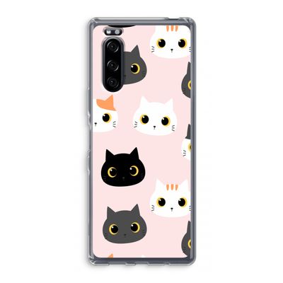 Katten: Sony Xperia 5 Transparant Hoesje