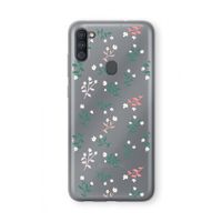 Small white flowers: Samsung Galaxy A11 Transparant Hoesje
