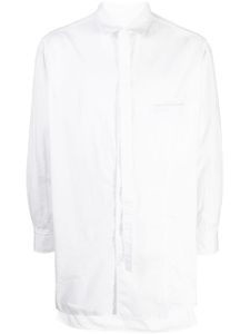 Yohji Yamamoto chemise en coton à design asymétrique - Blanc