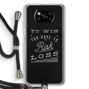 Risk loss: Xiaomi Poco X3 Pro Transparant Hoesje met koord