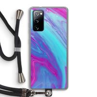 Zweverige regenboog: Samsung Galaxy S20 FE / S20 FE 5G Transparant Hoesje met koord
