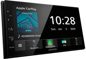Kenwood DMX5020DABS Autoradio met scherm dubbel DIN Aansluiting voor achteruitrijcamera, Bluetooth handsfree
