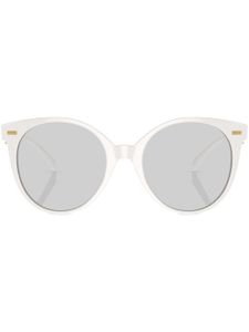 Versace Eyewear lunettes de soleil à monture ronde - Blanc