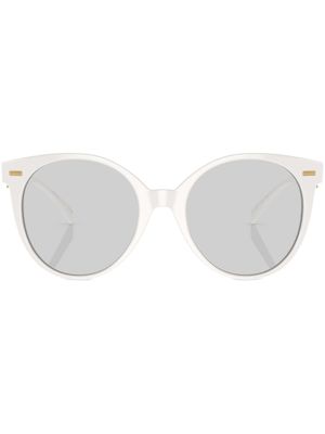 Versace Eyewear lunettes de soleil à monture ronde - Blanc