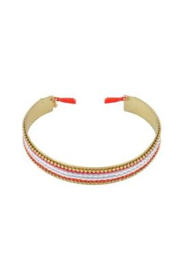 Zusss Armband Streep Goud Multikleur