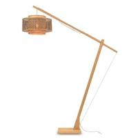 GOOD&MOJO Vloerlamp Bhutan - Bamboe|Zwart - 165x50x207cm