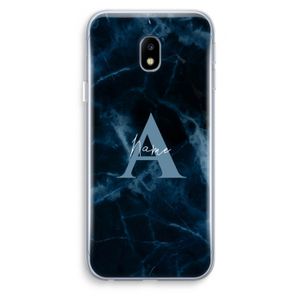 Midnight Marble: Samsung Galaxy J3 (2017) Transparant Hoesje
