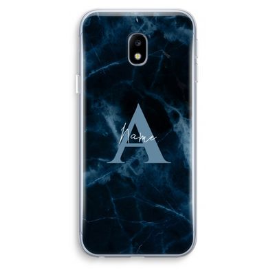 Midnight Marble: Samsung Galaxy J3 (2017) Transparant Hoesje
