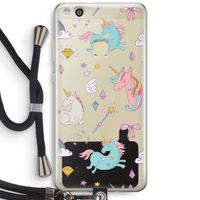 Fantasiewereld: Huawei Ascend P10 Lite Transparant Hoesje met koord