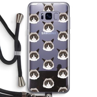 It's a Purrr Case: Samsung Galaxy S8 Plus Transparant Hoesje met koord