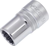 HAZET Dopsleutel 900Z-13 · 1/2 inch (12,5 mm) vierkant hol · Buitentwaalfkant tractieprofiel · SW 13 mm